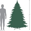 Northlight Real Touch™ Pre-Lit Artificial Altoona Pine Slim Christmas Tree - 7' - Clear Lights - 4 of 4