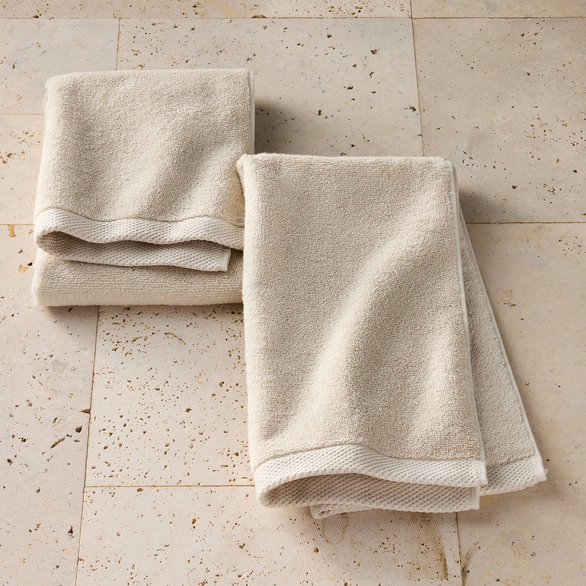 2pk Organic Hand Towel Natural - Casaluna™
