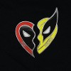 Seven Times Six Marvel Shirt Mens Deadpool Wolverine Front And Back Print Short Sleeve Tee Black - 3 of 4