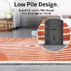 Washable Runner Rug, Modern Geometric Rainbow Carpet, Low Pile Non-Slip Floor Mat for Entryway, Living Room, or Nursery - 3 of 4