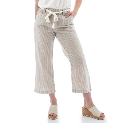 Aventura Clothing Women's Stripe Monterey Crop Pant