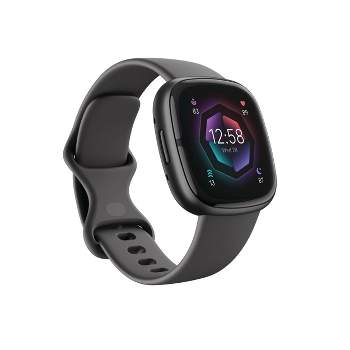 Fitbit Versa 2 Smartwatch - Black - Additional Band Included