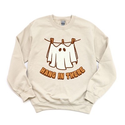 Simply Sage Market Women's Graphic Sweatshirt Hang In There Ghost