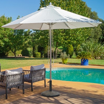 Bronze Resin and Steel Round Patio Umbrella Base Stand