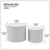NicBex Modern Round Coffee Table Set of 2 with Solid Frame for Living Room and Office - 2 of 4