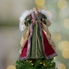 Northlight 18" Green and Brown Angel in a Dress Christmas Tree Topper - Unlit - 2 of 4