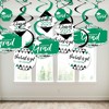 Big Dot of Happiness Green Graduation Class of 2025 Decorations Hanging Swirls - Set of 40 - 3 of 4
