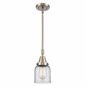Bell - 1 Light Stem Hung Mini Pendant In Industrial Style-11.13 Inches Tall and 5 Inches Wide - 1 of 1