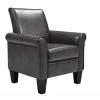 CIPACHO Accent Chairs, Comfy Sofa Chair, Armchair for Reading, Living Room, Bedroom, Office,Waiting Room, PU leather, Dark Grey - 2 of 4