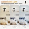 Sofucor 52 Inch Ceiling Fan with Lights and Remote Reversible for Bedroom Patio Living Room Indoor Outdoor - 3 of 4