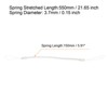 Unique Bargains Plastic Retractable Spring Coil Strap Badge Lanyards 8 Pcs - 2 of 4