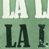 20"x20" Oversize 'Fa La La La Square' Throw Pillow Frosty Green - Lush Décor: Textured, Zippered, Indoor Use - image 2 of 3