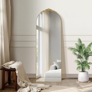 Dovelina Vintage Arched Full Length Standing Mirror Vanity Floor Mirror - 1 of 4