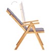 vidaXL Reclining Patio Chairs 2 pcs Brown Solid Acacia Wood - 3 of 4