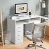 Karl Home White Computer Desk - 2 of 4