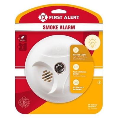 First Alert SA304CN3 Battery Powered Smoke Detector with LED Escape Light