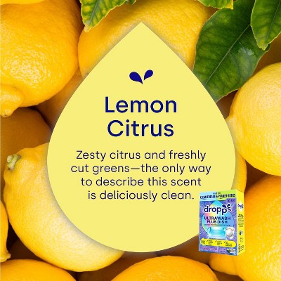 Dropps Lemon Citrus UltraWash Plus Biobased Dishwasher Detergent Pods - 10ct