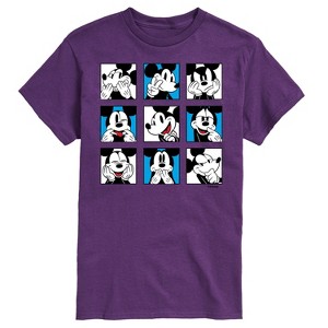 Men's - Disney - Mickey Faces Short Sleeve Graphic T-Shirt - 1 of 4