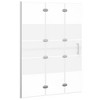 VidaXL Folding Shower Enclosure ESG 39.4 in.x55.1 in. White - 2 of 4