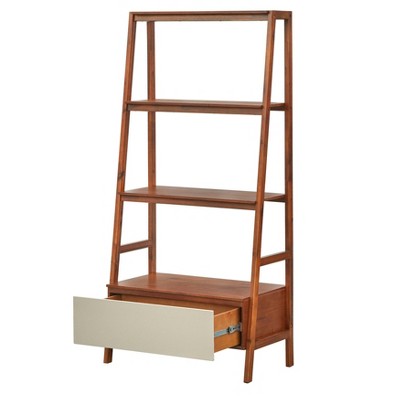 Lifestorey Nordic Ladder Bookcase with Drawer - Thumbnail 4