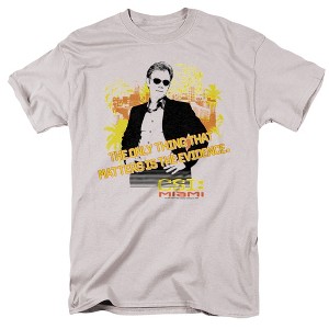 Csi Miami Hand On Hips Adult T-Shirt Silver - 1 of 4