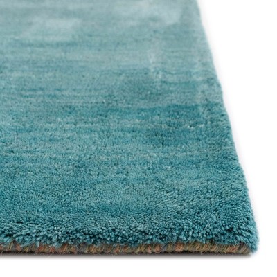 Ombre Elegance Handmade Wool Rectangular Rug in Blue - 7'6" x 9'6"