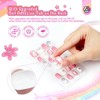 SAVILAND Kids Press On Nails for Girls 8-12 Years, 168PCS Colorful Short Square Fake Nails with Strong Adhesion - Christmas Gift Set. - 4 of 4
