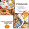 Boersma 3 Pieces Colorful Oil Painting Pumpkin Pattern Quilt Set Queen Size for All Seasons Flower Fall Leaves Bedding Set with 2 Pillowcases - 4 of 4
