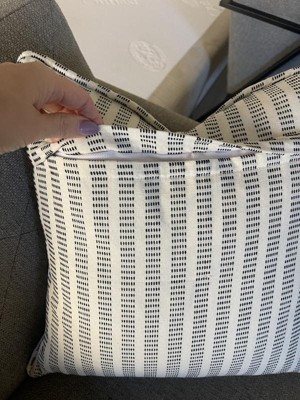 2pc 18x18 Herringbone Striped Recycled Cotton Square Throw Pillow Cover  Sage - Design Imports : Target