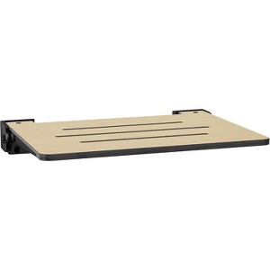 Seachrome 18 inch Silhouette SlimLine Folding Wall Mount Shower Bench Seat - 1 of 1