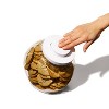 OXO POP 3qt Airtight Cookie Jar: Kitchen Food Storage Canister, Dishwasher-Safe, Silicone & Plastic Lid, White - 4 of 4