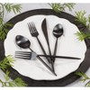 Saro Lifestyle Stainless Steel Flatware, Black - 2 of 3