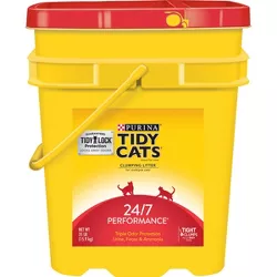 Purina Tidy Cats 24/7 Performance Clumping Cat Litter for Multiple Cats - 35lbs