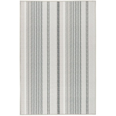 Annie Selke - Dash & Albert Gradation Ticking Grey Machine Washable Rug