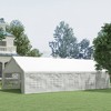 32x16 Outdoor Canopy Tent Heavy Duty Carport Tent with Cathedral Window Design for Party & Wedding, Removable Sidewalls - 4 of 4