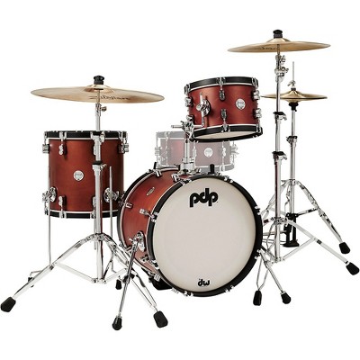 PDP by DW Concept Classic 3-Piece Bop Kit with Ebony Hoops Ox Blood