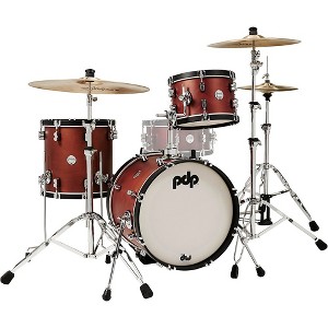 PDP by DW Concept Classic 3-Piece Bop Kit with Ebony Hoops Ox Blood - 1 of 1