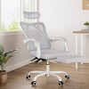 Lirago Ergonomic Office Chair with Footrest High Back Mesh Computer Chair Adjustable Headrest Lumbar Support Home Office Study Room Desk Chair Black - 2 of 4