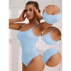 Allegra K Women's Sleeveless Spaghetti Strap Soft Basic Thong Body Shapers - 3 of 4