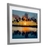 Stupell Industries Big Island Sunset  Framed Print Under Glass, Gray, 16" x 13" - 2 of 4