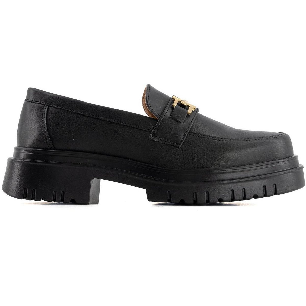 Женские туфли Andrea Women's Penny Loafers with Golden Ornament 58645 Black 9 — фото 2