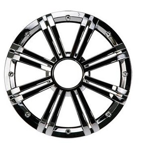 Kicker KMW10G Subwoofer Grille LED-Ready, Chrome - 1 of 2