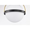 Nuvo Lighting Lakeshore 1 - Light Flush Mount in  Matte Black - 3 of 4