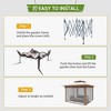 11 x 11 Feet Outdoor Gazeb with Mosquito Netting Outdoor Canopy Shelter with Double Roof - 4 of 4