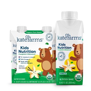 Kate Farms Kids' Nutrition Vanilla Shake - 8.45oz/4pk - 1 of 4