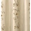 GoodGram Daphne Embroidered Kitchen Curtain Set - 56 in. W x 36 in. L, Beige/Gold - 3 of 3