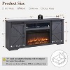 SinCiDo 80 Inch TV Ready Farmhouse Fireplace Stand, 32″ High Entertainment Center with Drawer, Sliding Barn Door & 70″ Media Storage - 2 of 4