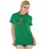 Santa Betty Boop Christmas Lights Womens Graphic T Shirt Tees Brisco Brands - 4 of 4