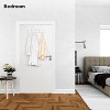 LunaLulinlk Over The Door Hooks Over The Door Hanger, Over The Door Towel Rack for Bathroom with 5 Triple Coat Hooks (White) - 3 of 4