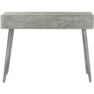 Slate Grey Pine Wood 3-Drawer Console Table